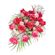 bouquet of roses and carnations. Krasnoyarsk