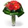 bouquet of gerberas and roses. Krasnoyarsk