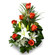 bouquet of orange roses and lilies. Krasnoyarsk