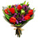 Bouquet of tulips and alstroemerias. Krasnoyarsk